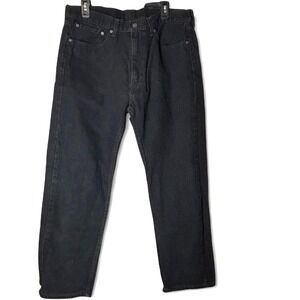 Levi's 505 Regular Fit Black Denim Jeans Mens W36 L29 Casual Streetwear Work Y2K